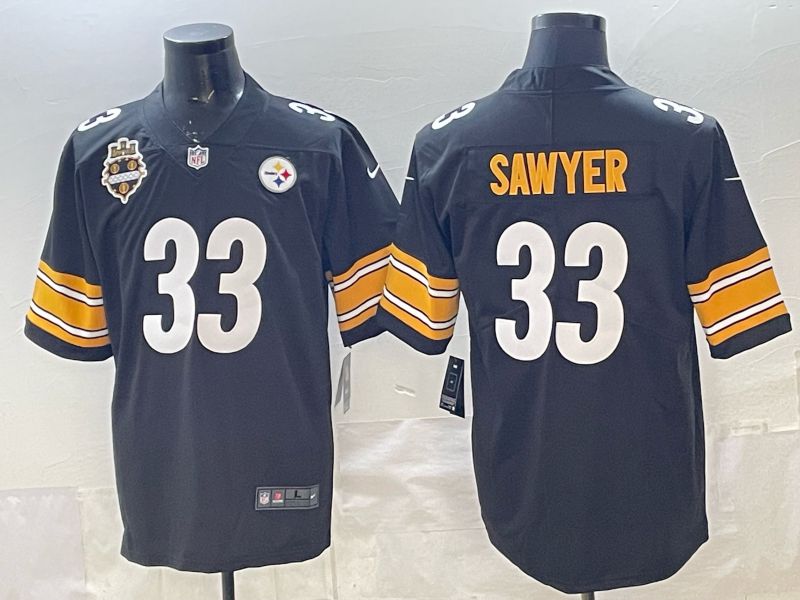 Men 2026 Pittsburgh Steelers #33 Sawyer Black Nike Limited NFL Jersey 03